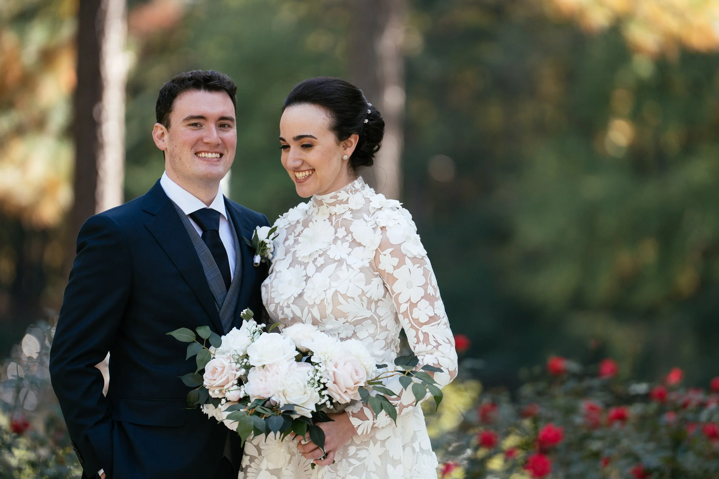 Romantic Bride and Groom Portrait The Umstead Cary NC