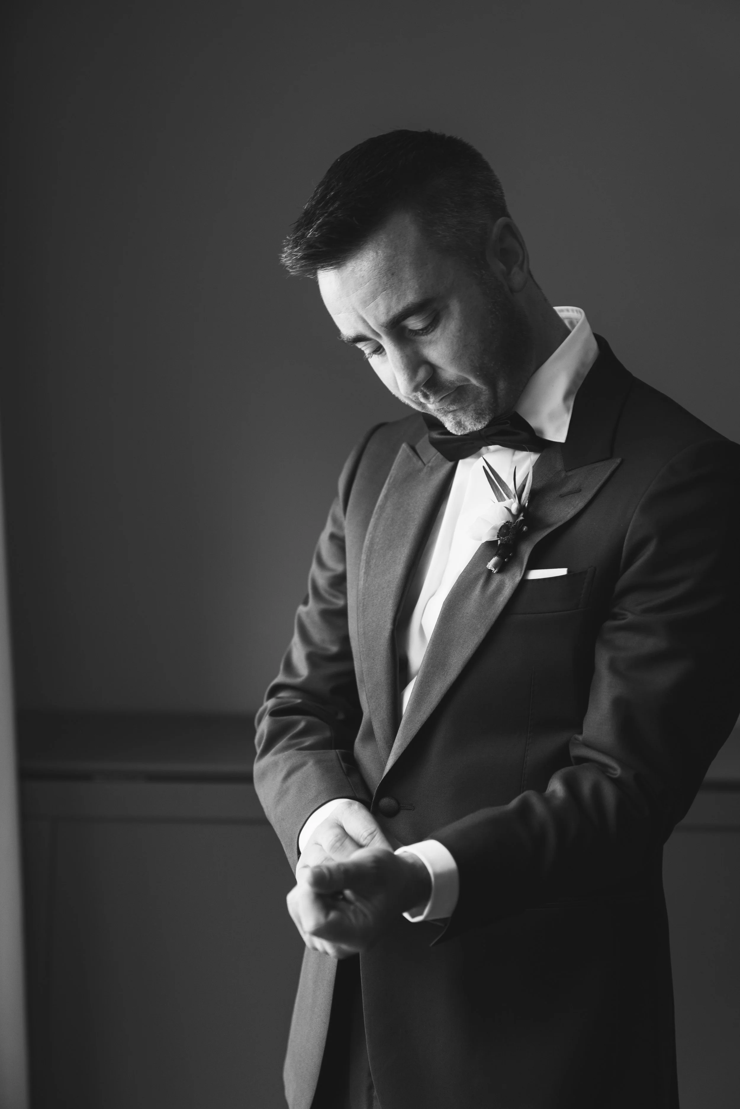 Groom Getting Ready at The Bradford Wedding Venue
