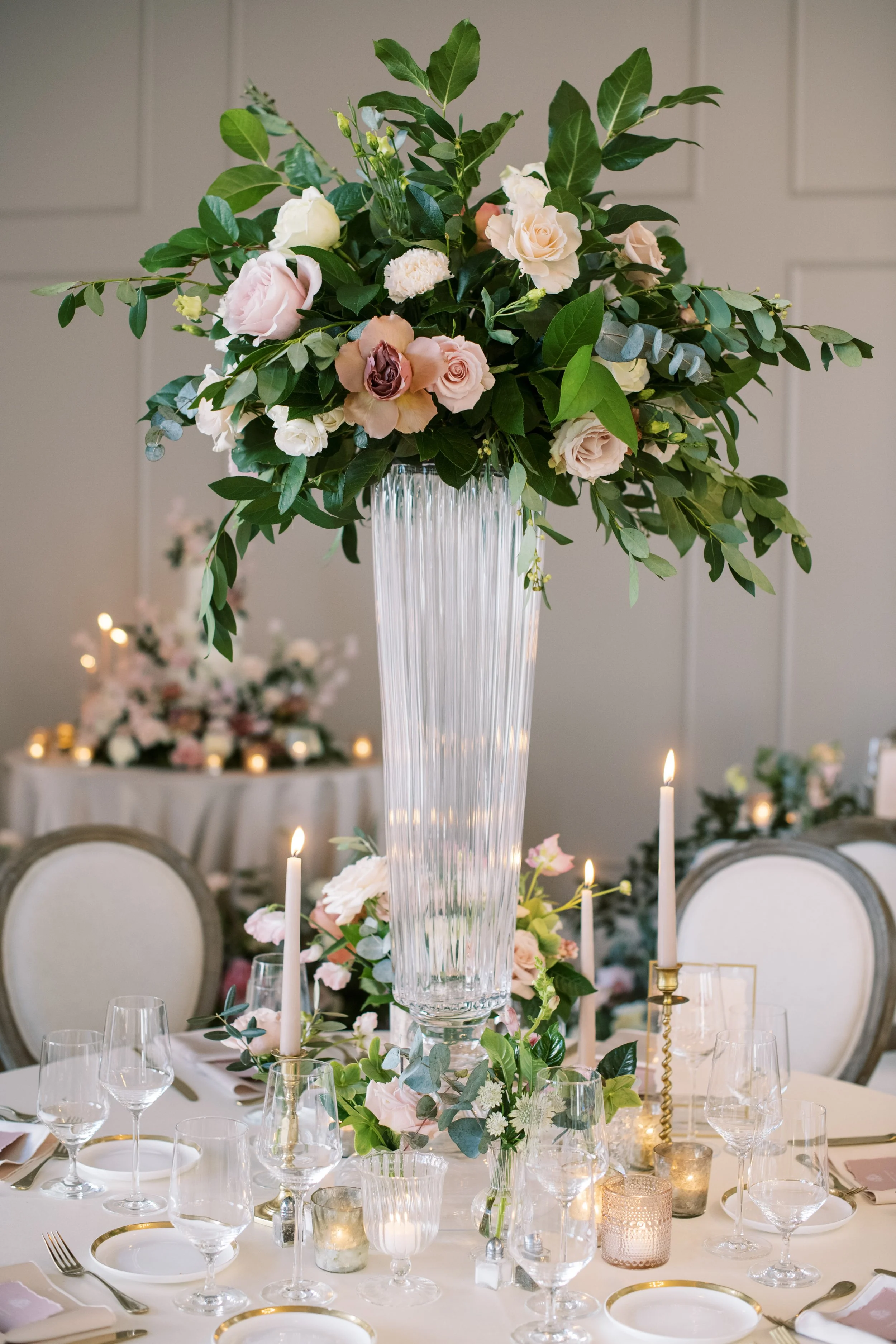 Elegant Floral Centerpiece at The Bradford Wedding Reception
