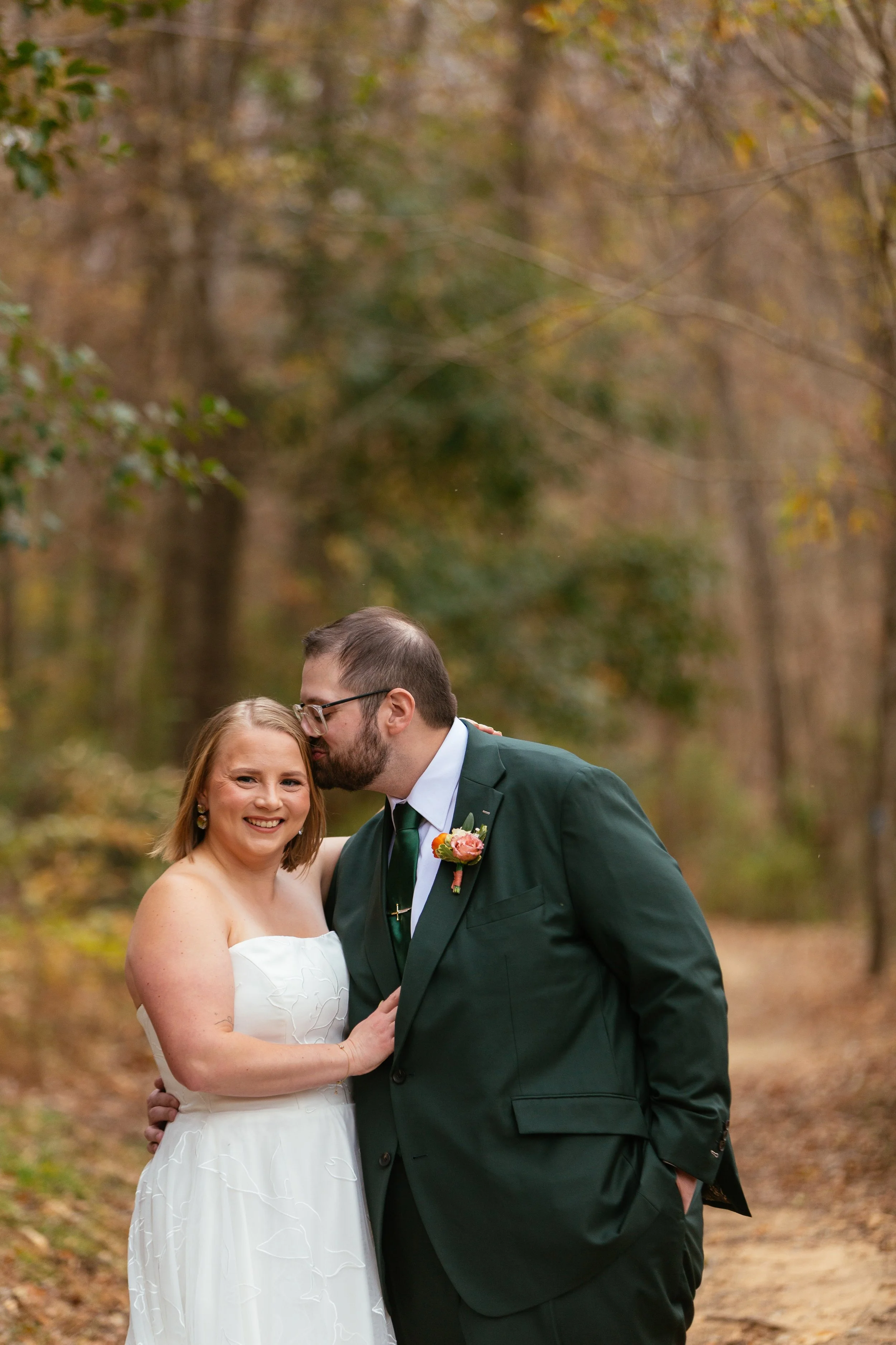 Romantic Haw River Ballroom Wedding Portrait in Saxapahaw North Carolina