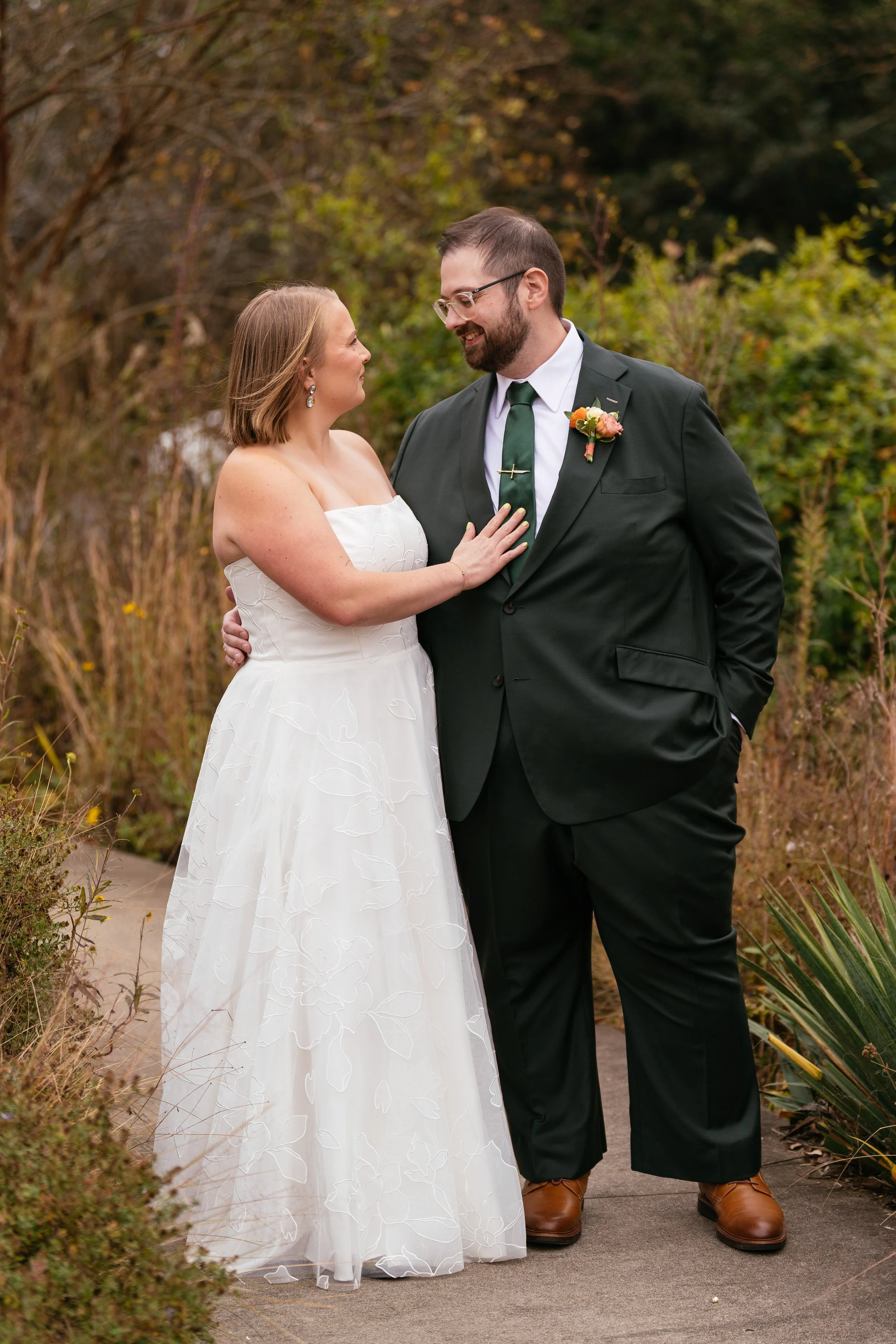 Fall Wedding Portraits at Haw River Ballroom in Saxapahaw NC