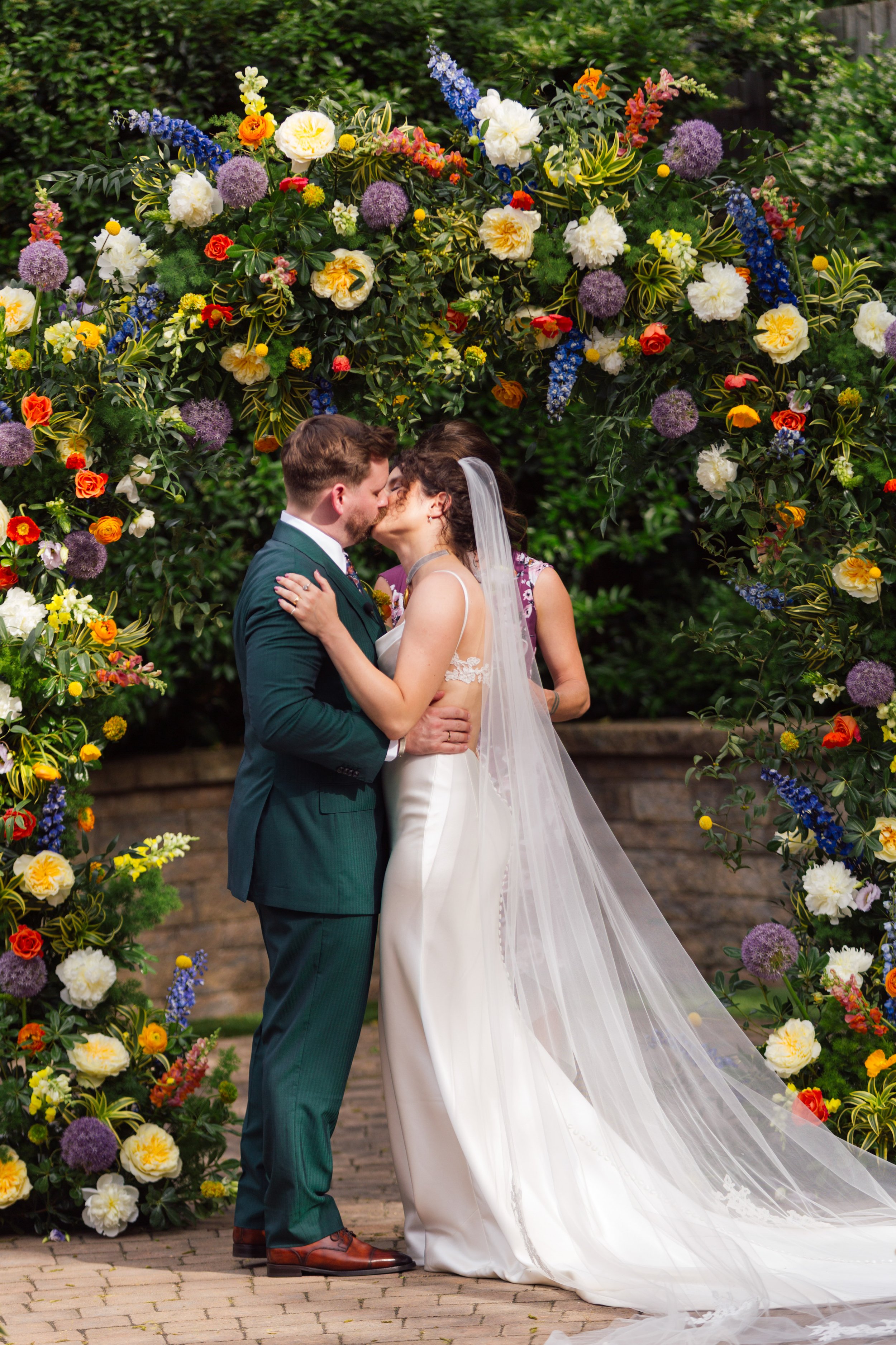 Wedding First Kiss - The Cookery Durham NC - Fancy This Photography