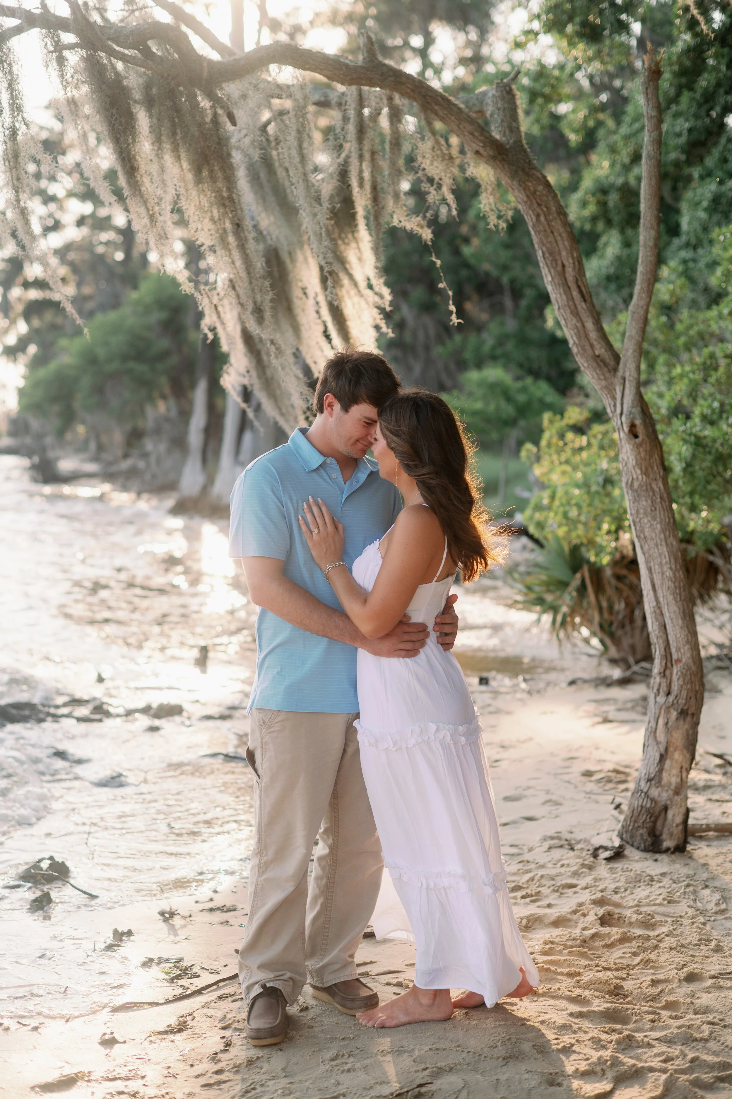 Romantic Engagement Portrait - Goose Creek State Park - Fancy This Photography