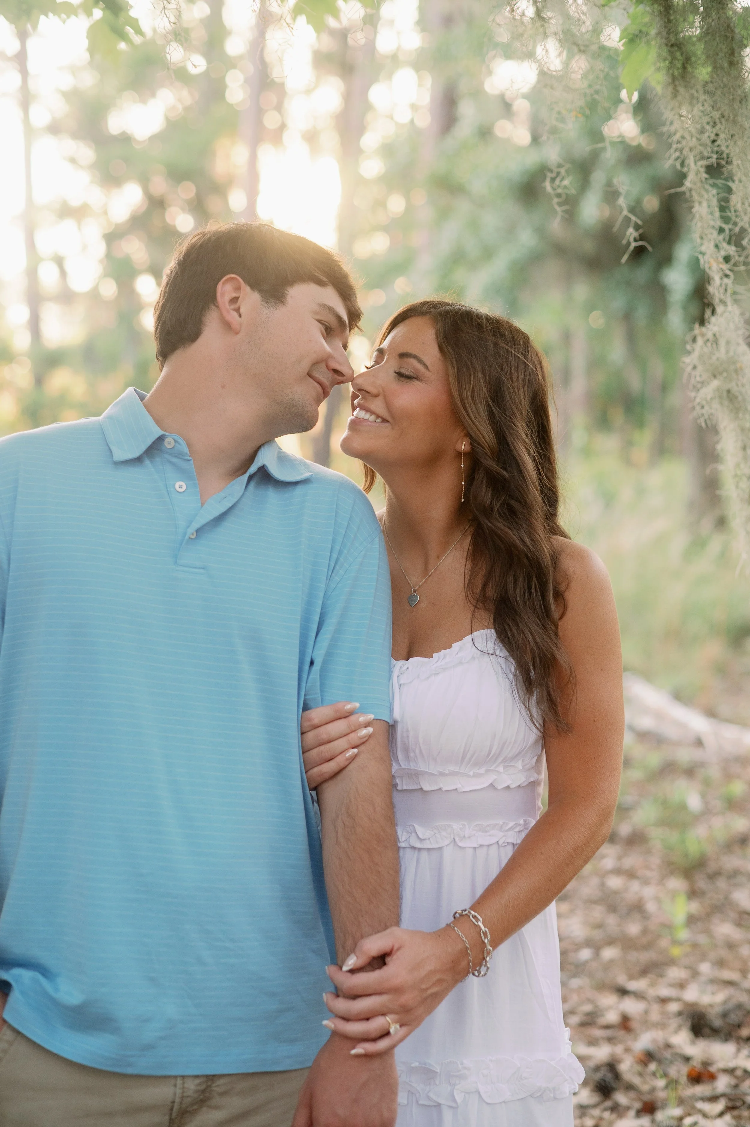 Golden Hour Engagement Portraits - Goose Creek State Park - Fancy This Photography