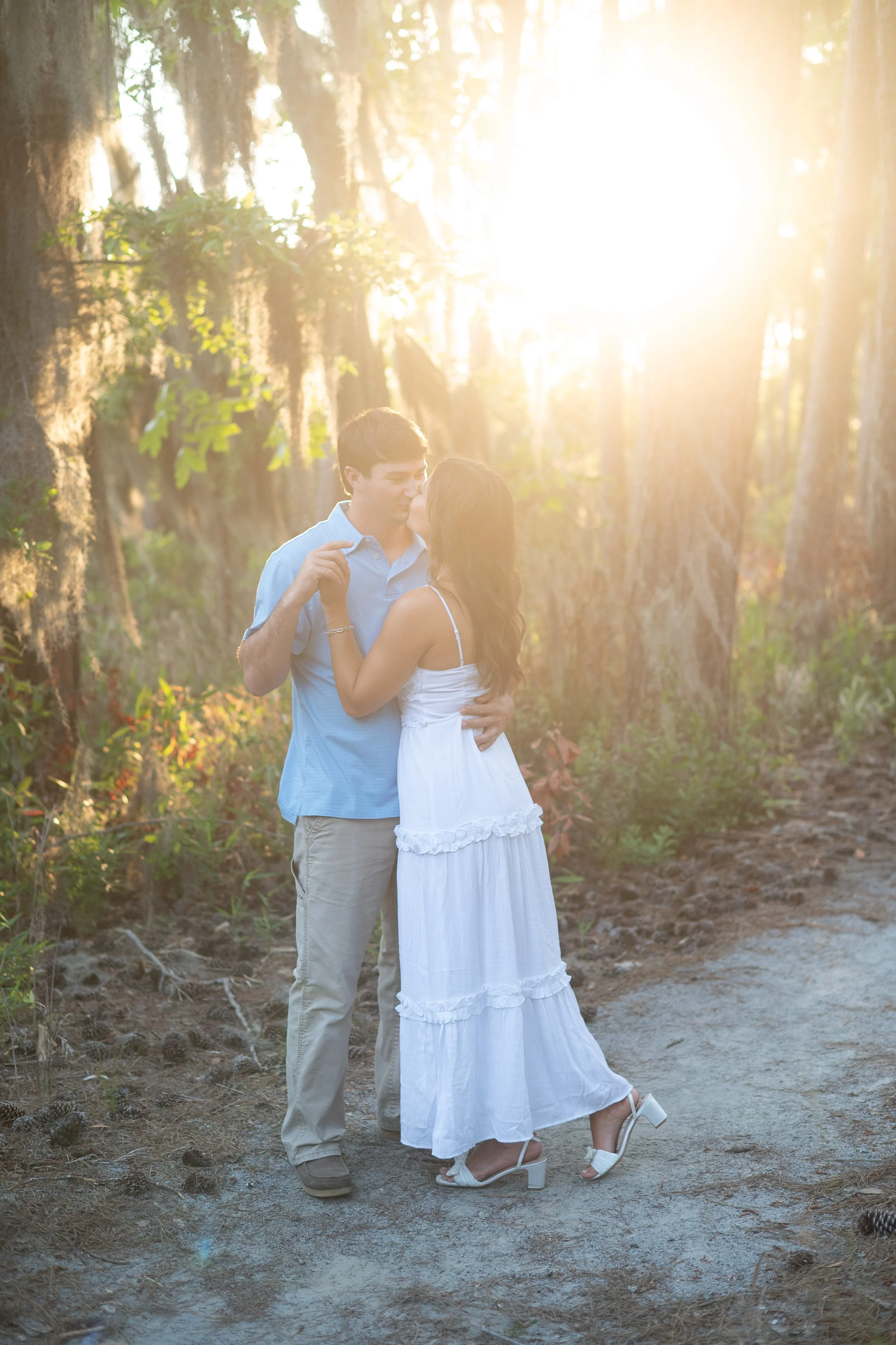 Engagement Session Golden Backlight - Goose Creek State Park - Fancy This Photography