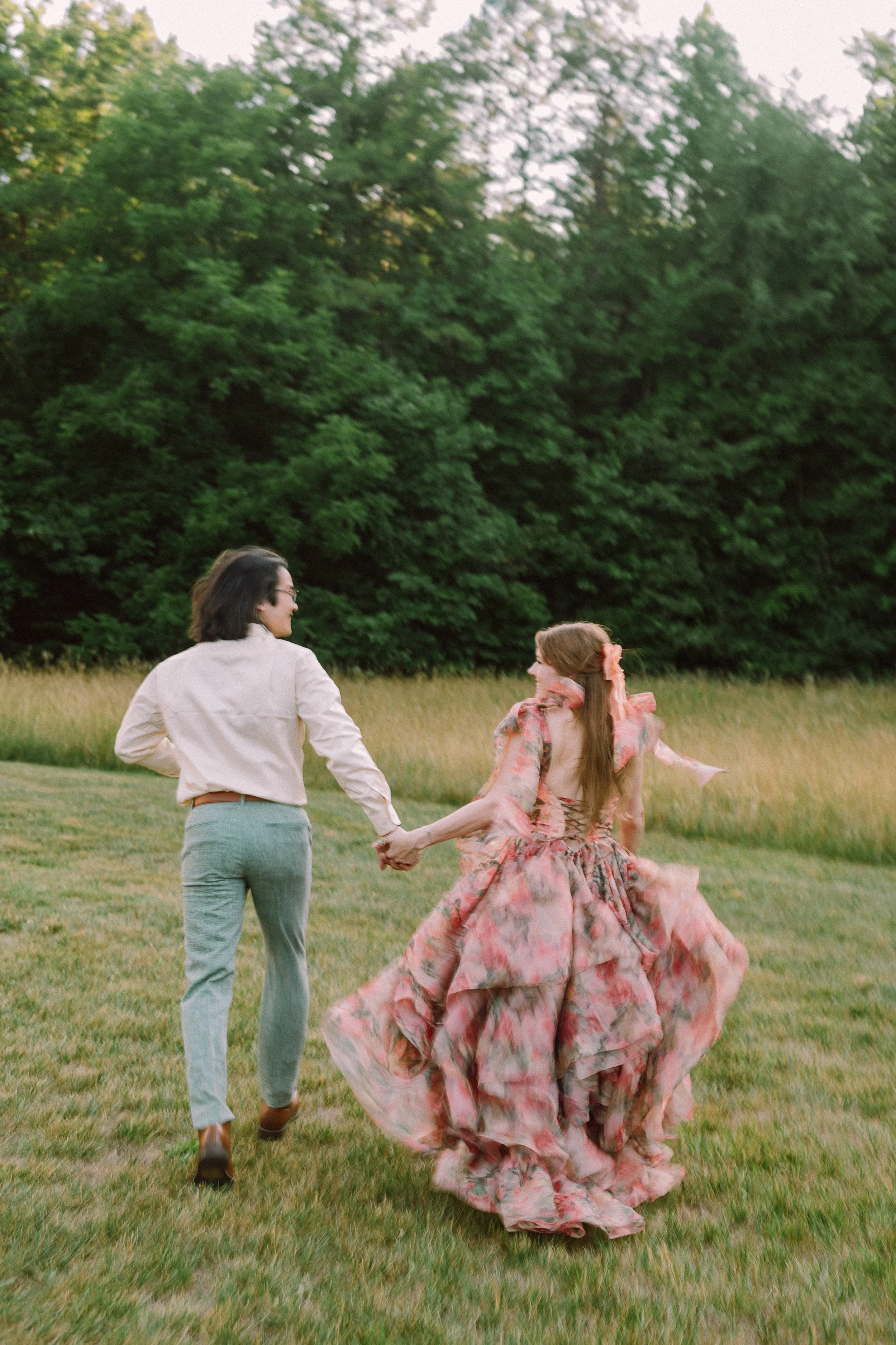 Piedmont NC Wedding Photography | Couple Walking Hand in Hand