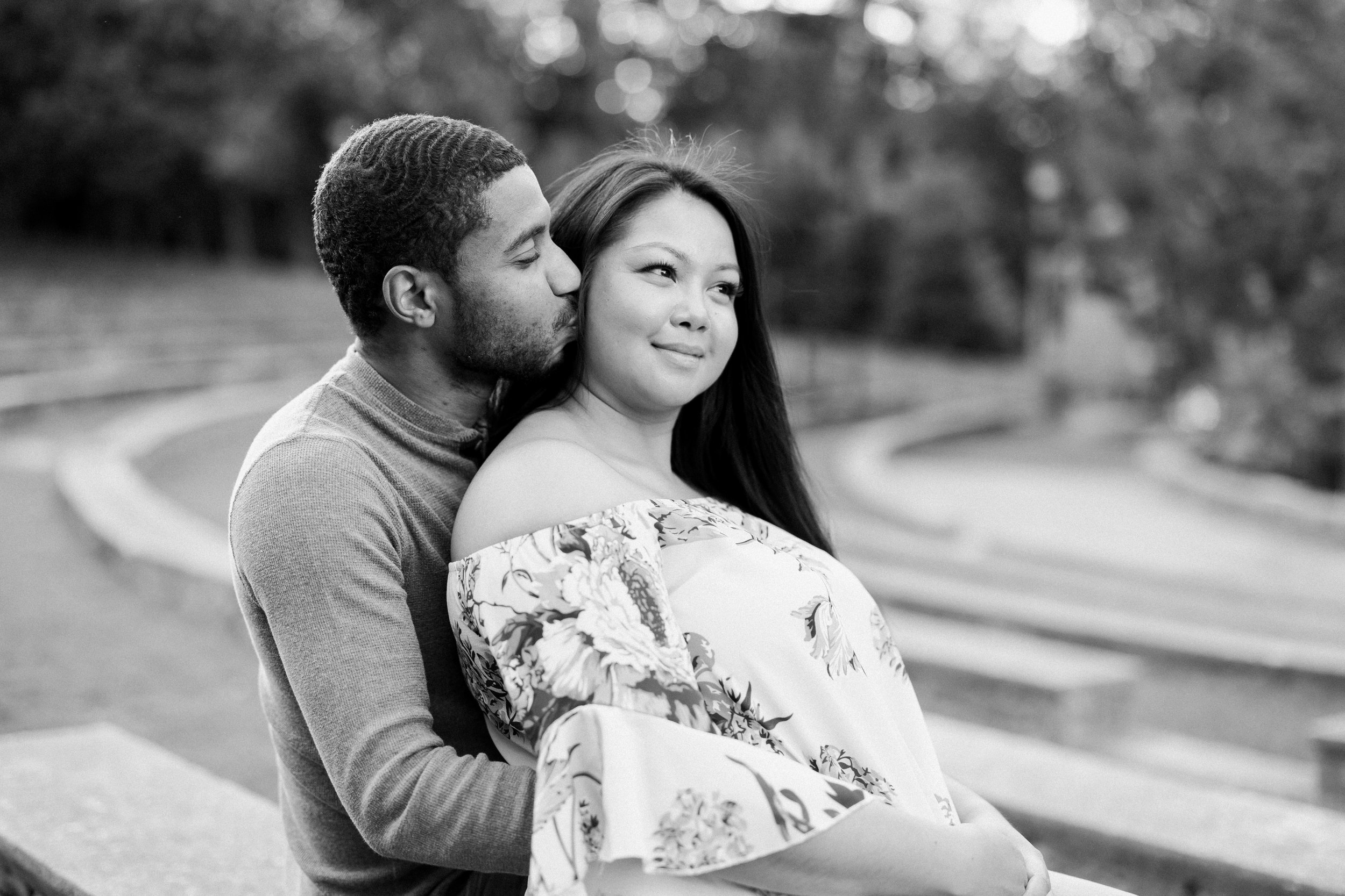 Engagement Photos in The Raleigh Rose Garden — Fancy This Photography