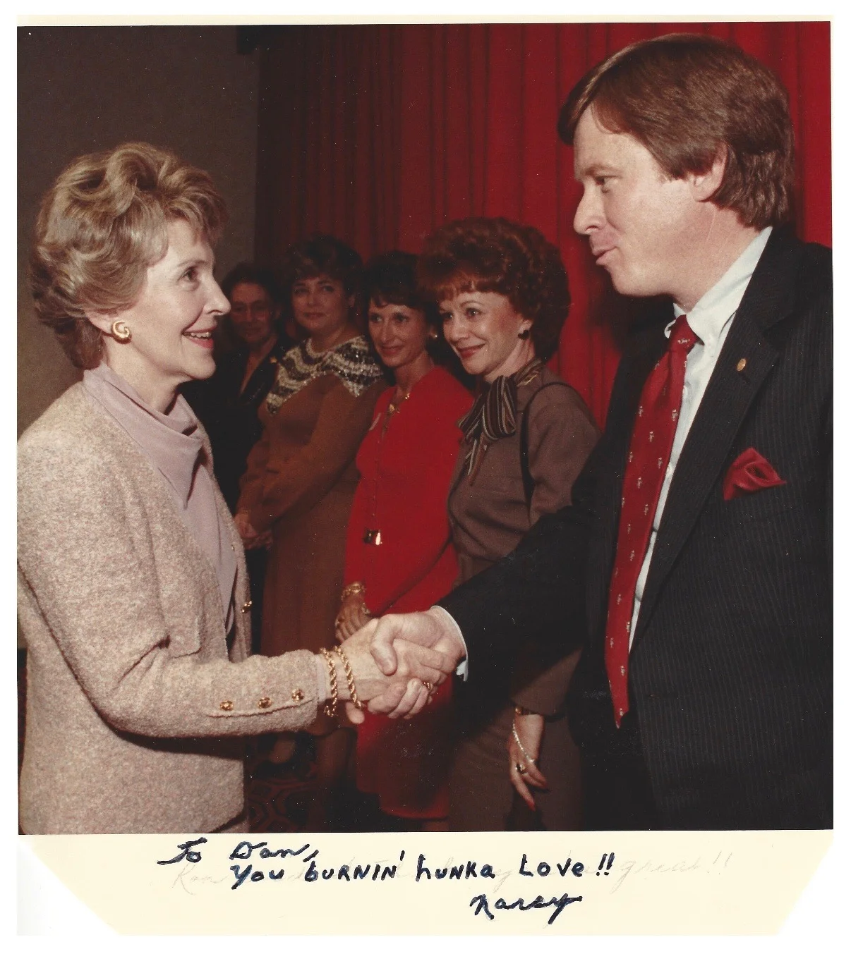 Mrs. Reagan visiting our Texas Capitol with her “Just Say No” Program…(mid-’80s)