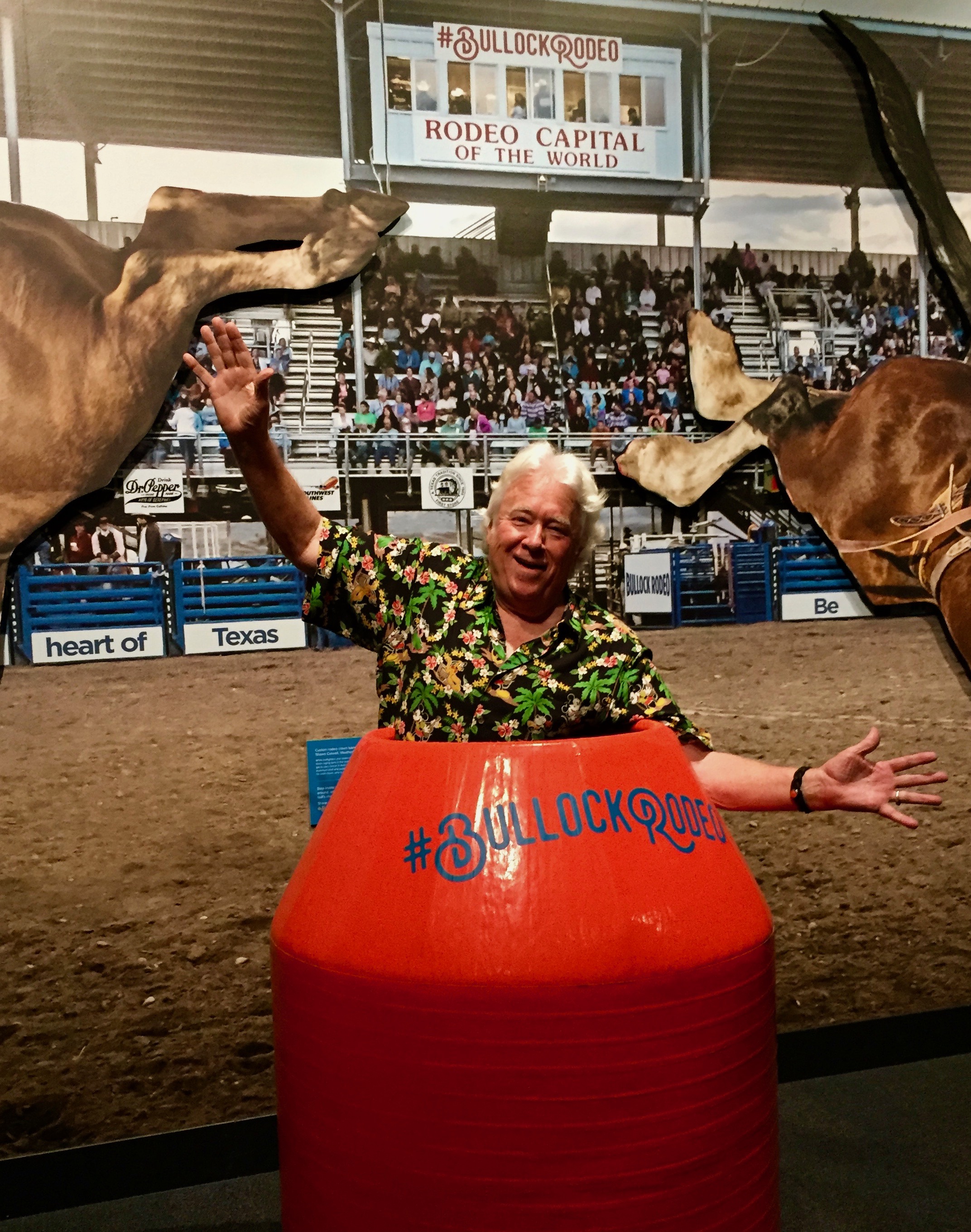 AGAIN DEMONSTRATING MY BRAVERY AS A RODEO CLOWN…