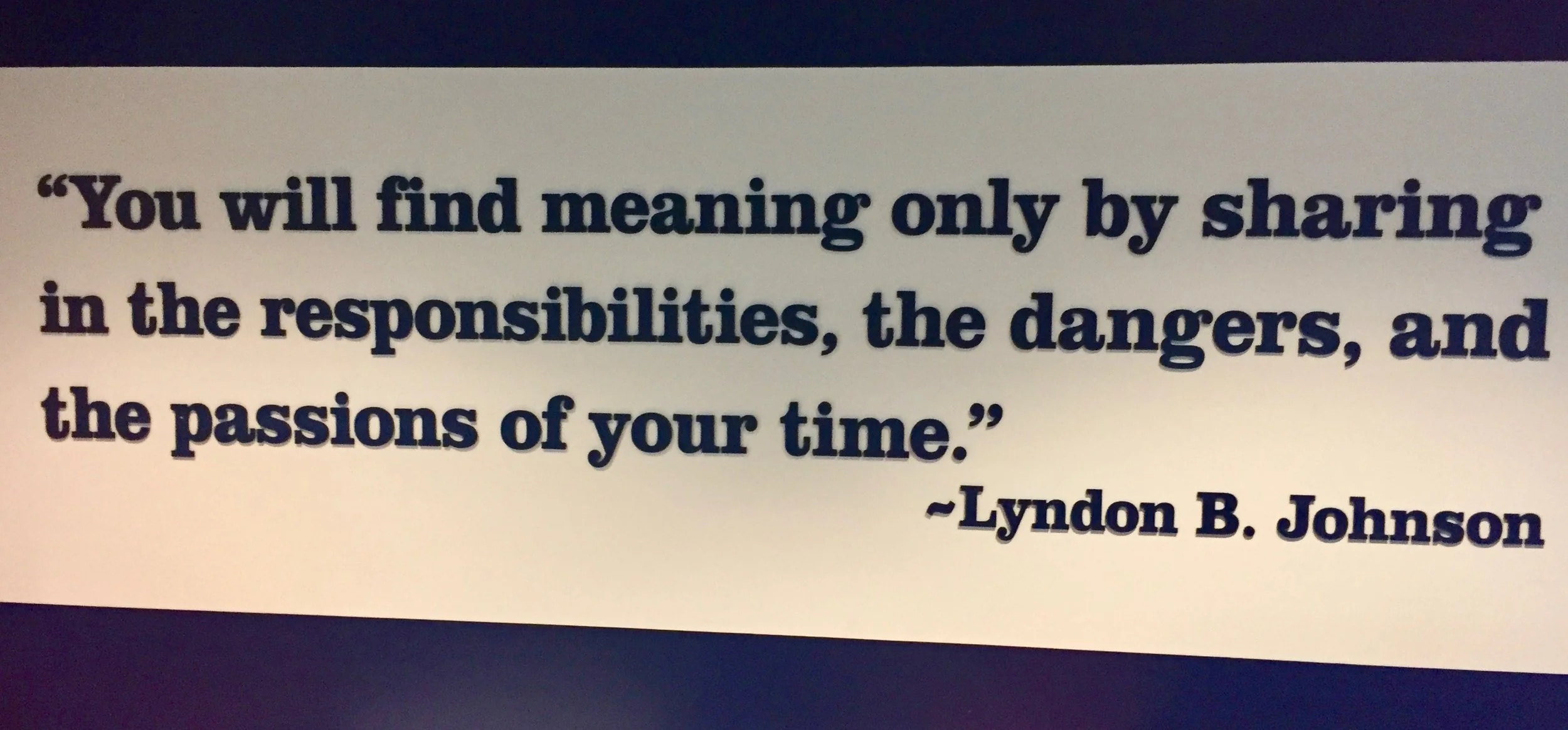 FROM THE LBJ SCHOOL OF PUBLIC AFFAIRS…