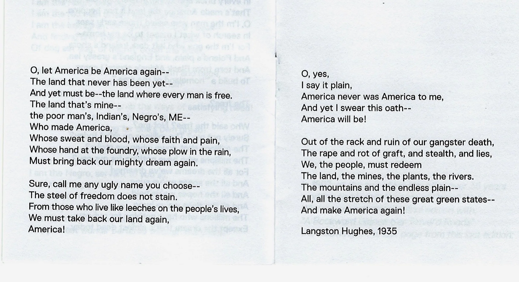FROM THE GREAT OBSERVER, CIVIC CONSCIENCE AND WRITER…LANGSTON HUGHES