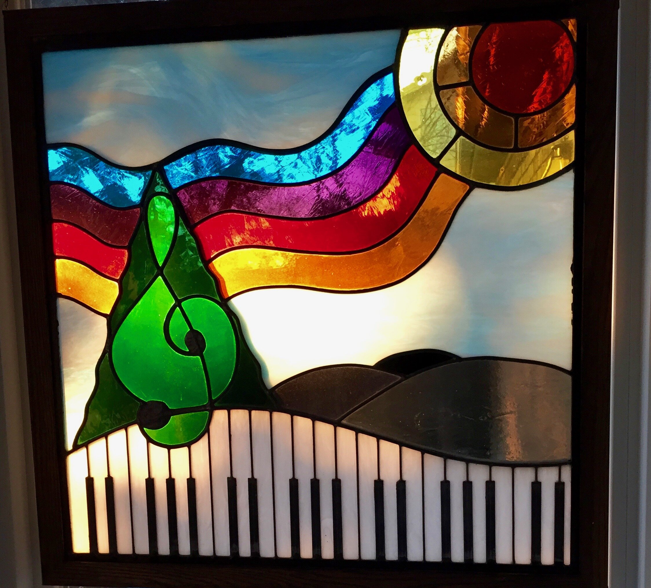 My First Commissioned Piece from Stained-Glass Master Susan Stinsmuehlen-Amend…Early 70’s.