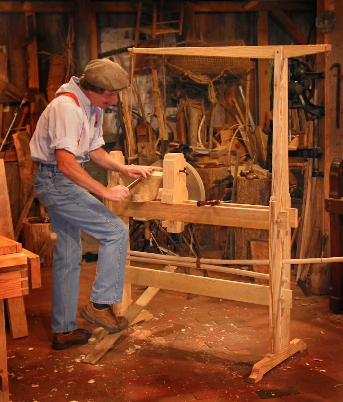 Make the German Spring Pole Lathe w/ Roy Underhill