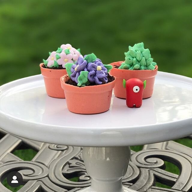 Look how mini these minis are!  These mini flower pots were filled with cake, topped with cookie crumbs, and buttercream flowers! 🌺🌸🌼
.
.
✉️: orders@boringcakes.com
💻: boringcakes.com/order
.
.
#boringcakes #cookies #cake #cakedecorating #jerseyc