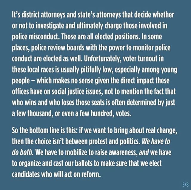 Currently watching @barackobama Town Hall on @YouTube where he re-emphasized the power of VOTING.  Voting not only in federal elections, but state and local elections as well.  Protest and politics are not mutually exclusive.
.
.
Your voice matters i