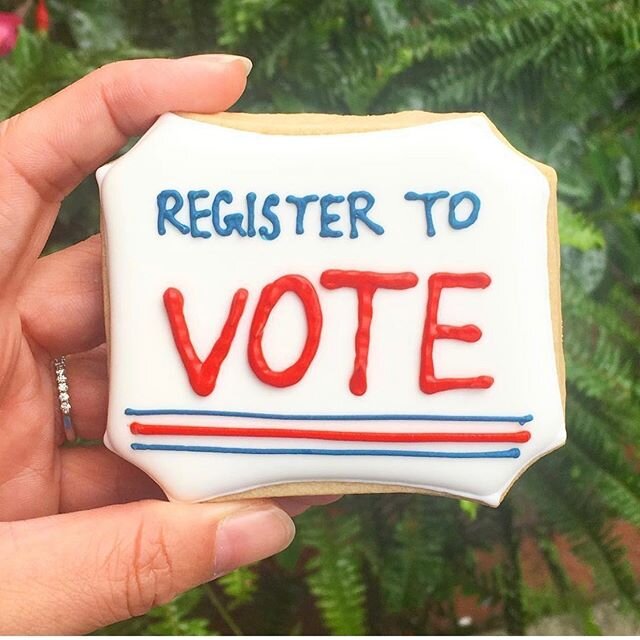 We mean it! Stay informed and VOTE! 🇺🇸
.
.
If interested, check out ballotpedia.org &mdash; you can enter your address and find information about the elections around you, candidates, and registration information. 🥳
.
.
✉️: orders@boringcakes.com
