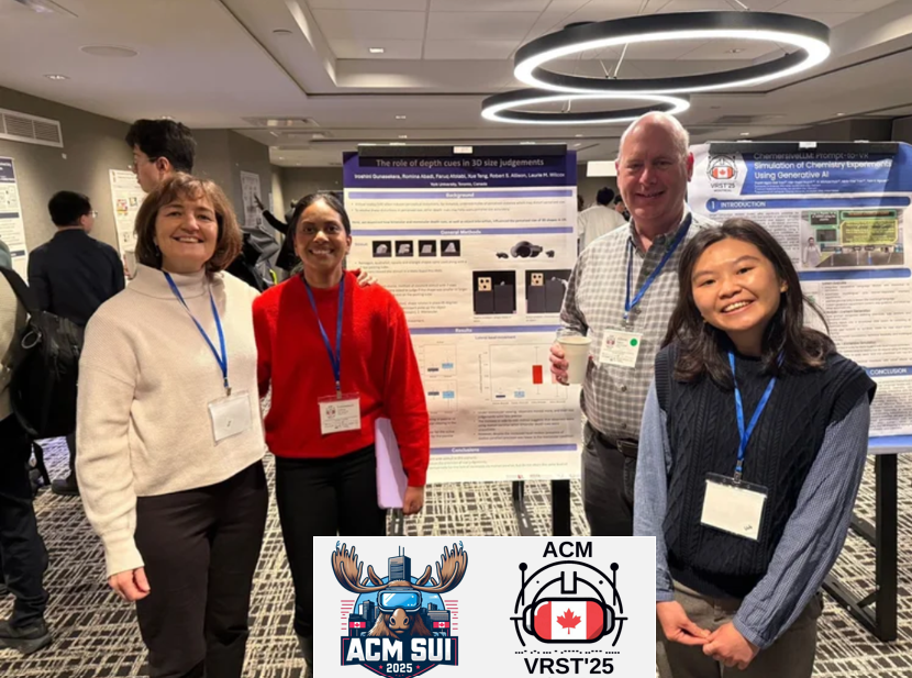 Association for Computing Machinery (ACM) Spatial User Interaction (SUI) &nbsp;and ACM Virtual Reality Software and Technology (VRST) - Montreal, Canada 2025