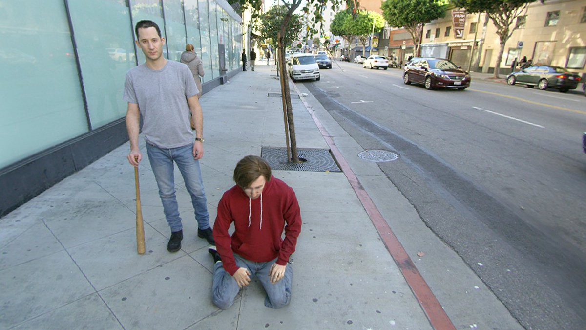 Real Violence - Technical Director Artist - Jordan Wolfson Jordan Wolfson’s “Real Violence” is an experiential virtual reality film in which viewers are witnesses to the artist engaged in an act of unexplained violence. The victim makes eye conta