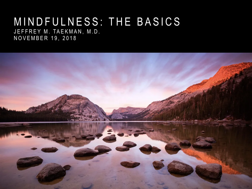 Mindfulness: The Basics