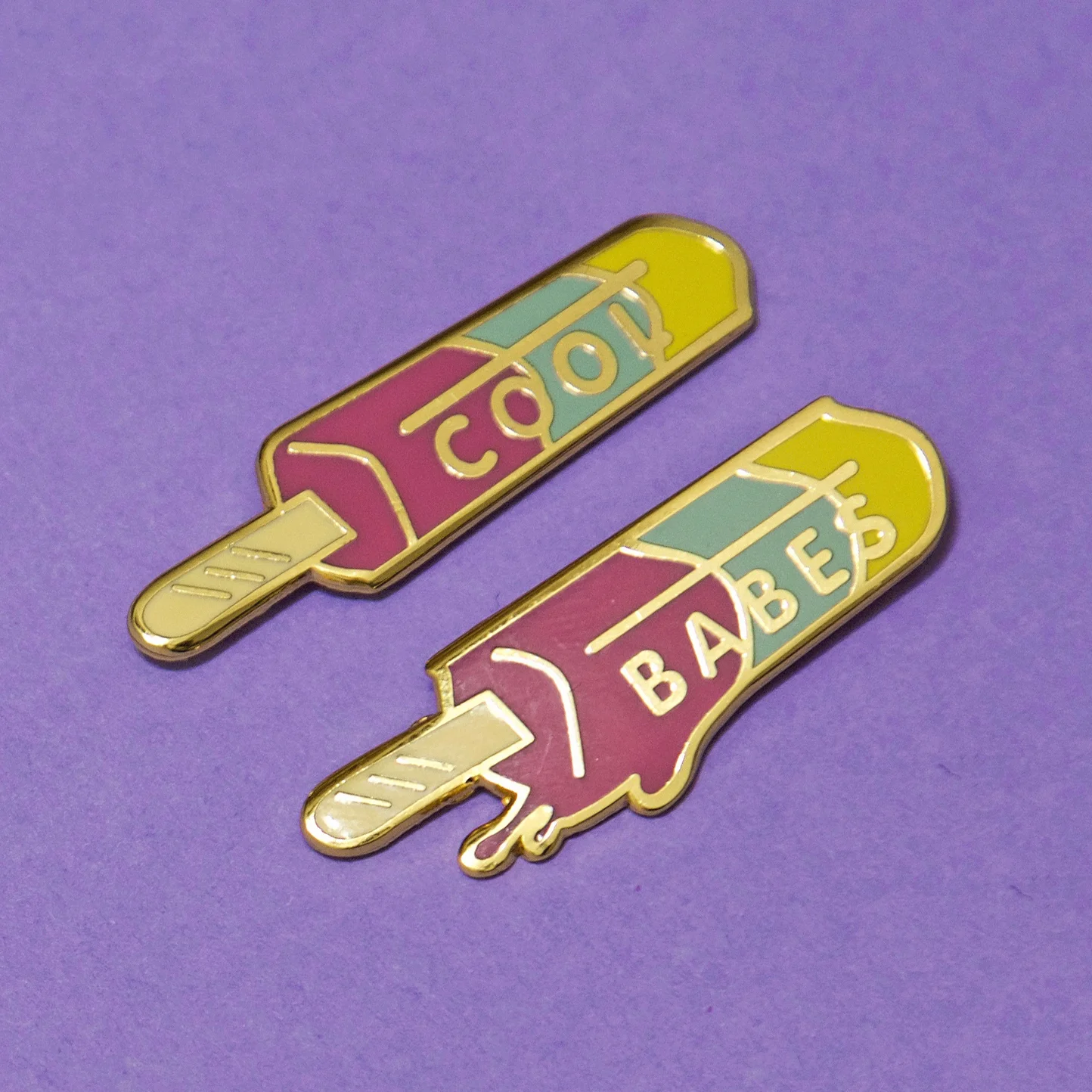 Kate and Cait Cool Babes Pin