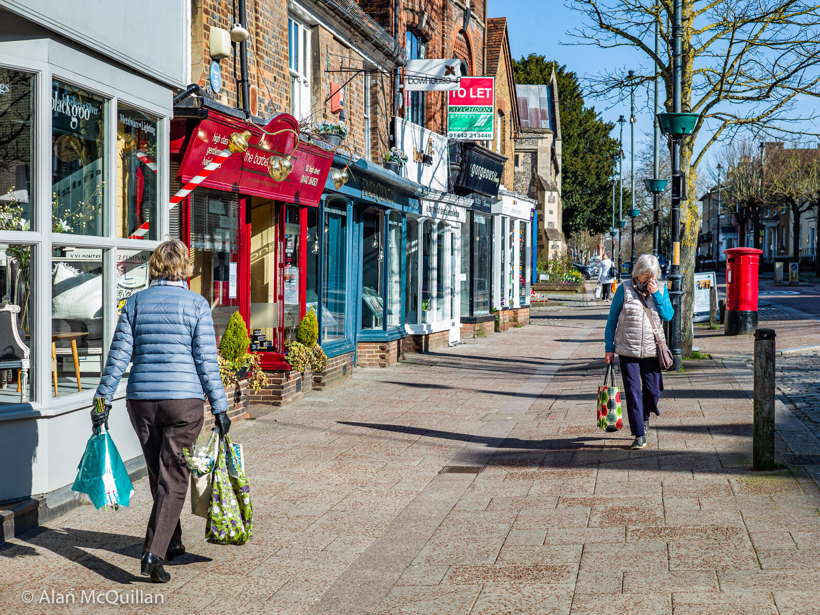 Berkhamsted High Street, England, during Coronavirus outbreak