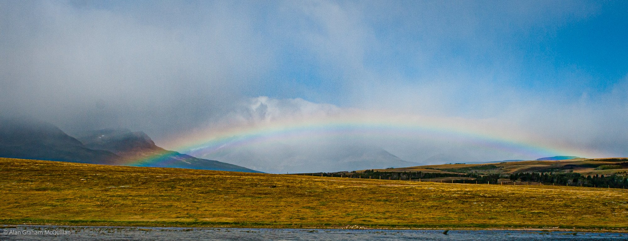Rainbow east of Glacier National Park, Montana