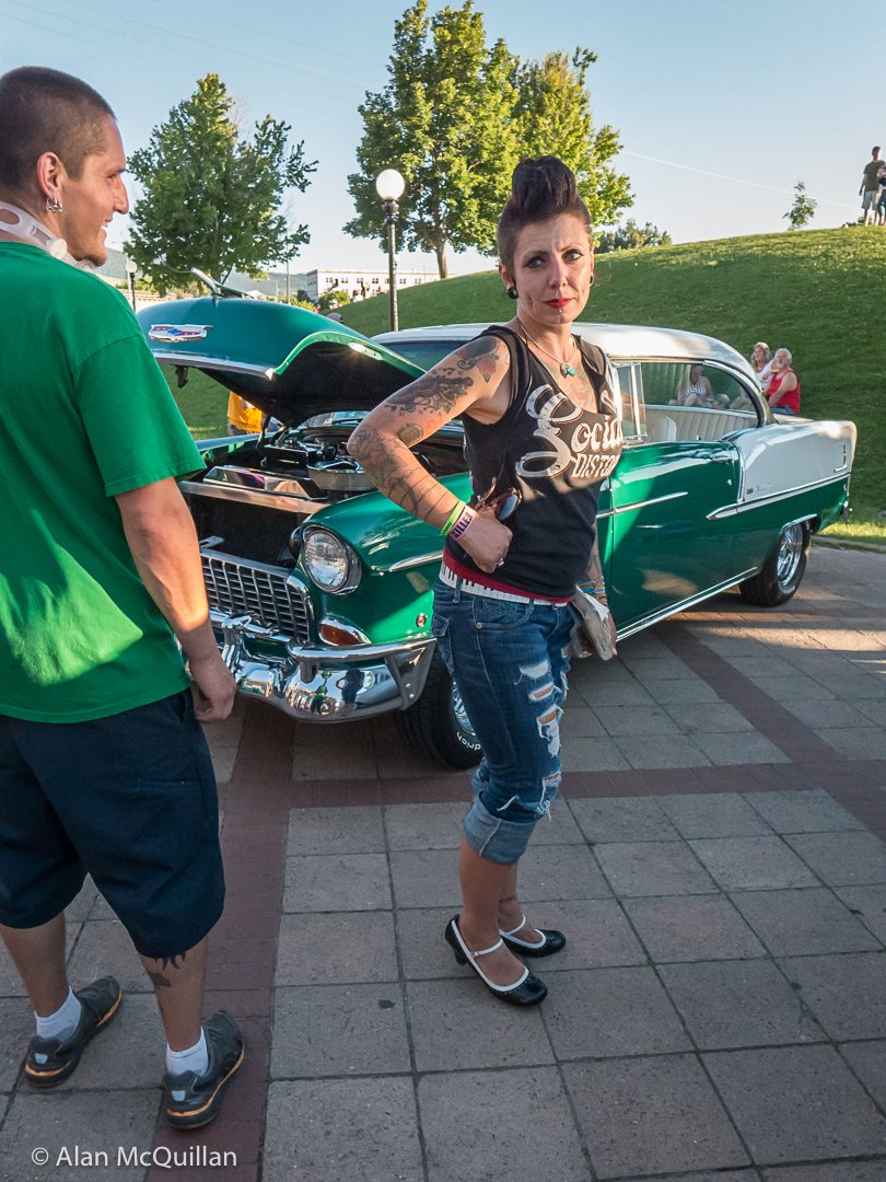 Missoula, Montana during vintage car show, 2013