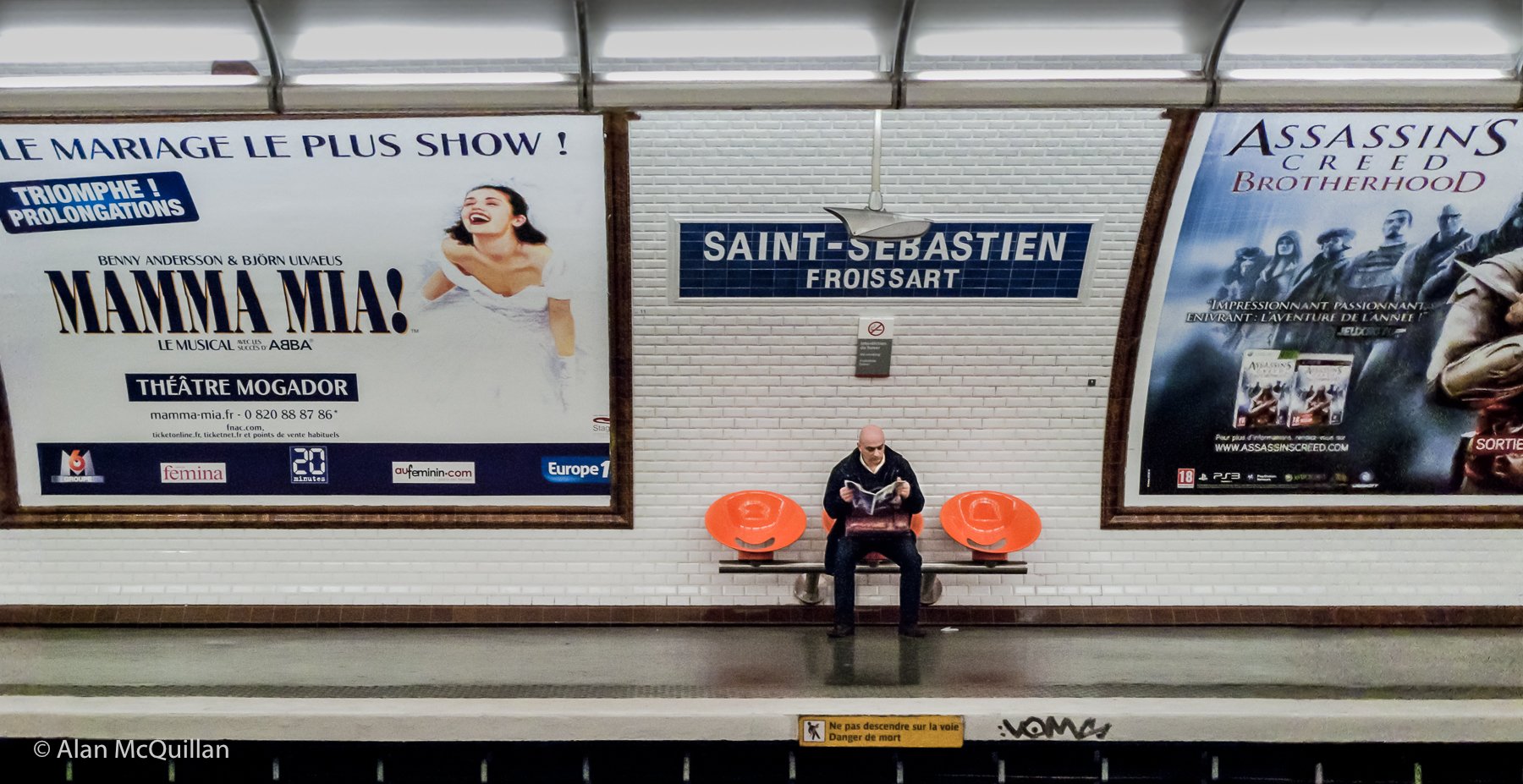 Saint-Sebastian Froissart Metro station, Paris, 2010