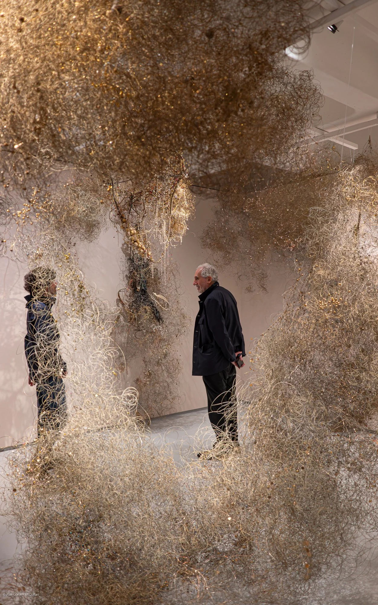 Barbican Gallery, London, during fabrics exhibition, 2024