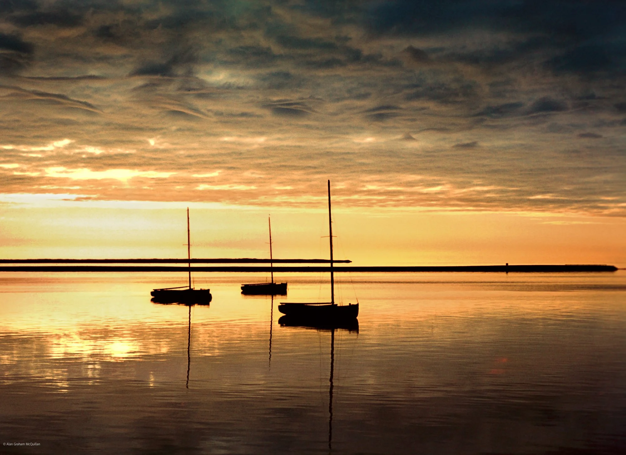 Wexford Harbour at dawn, 1967
