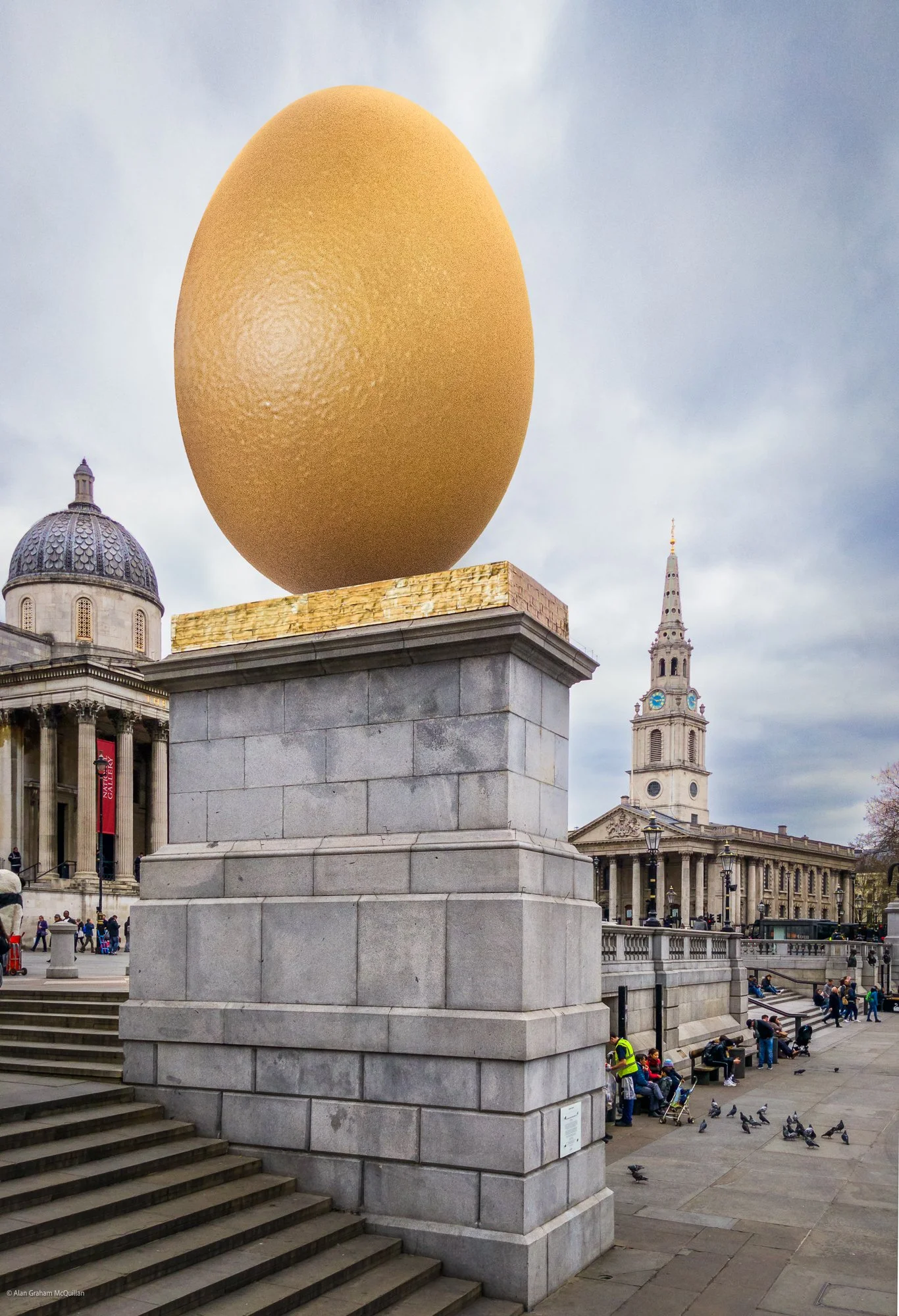 Fourth Plinth Fantasy Egg, Trafalgar Square, London, 2025
