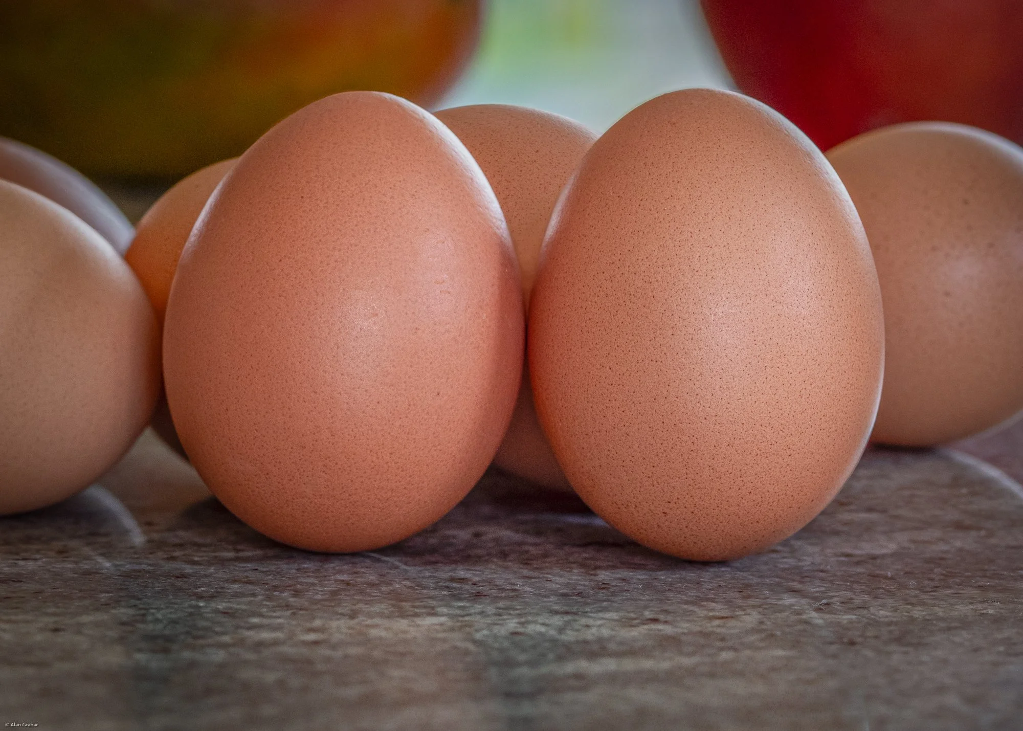 Eggs standing
