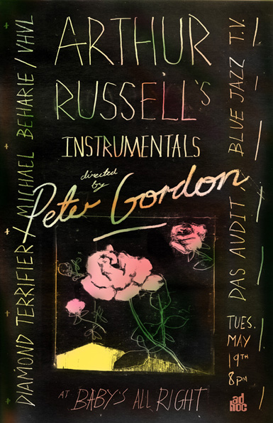 Peter Gordon poster for Adhoc