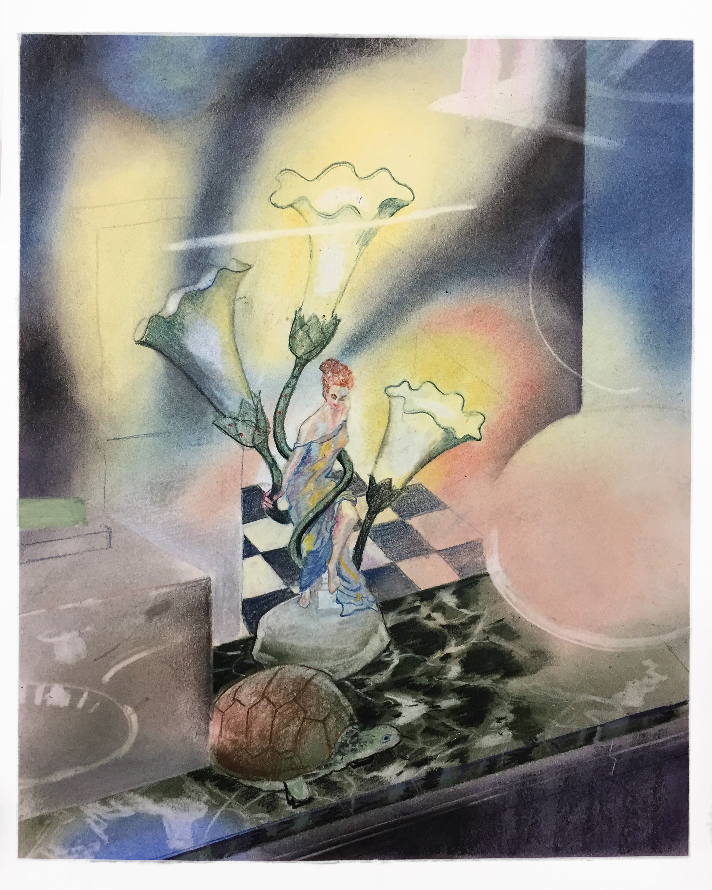 Object D'Art. Pastel on Paper