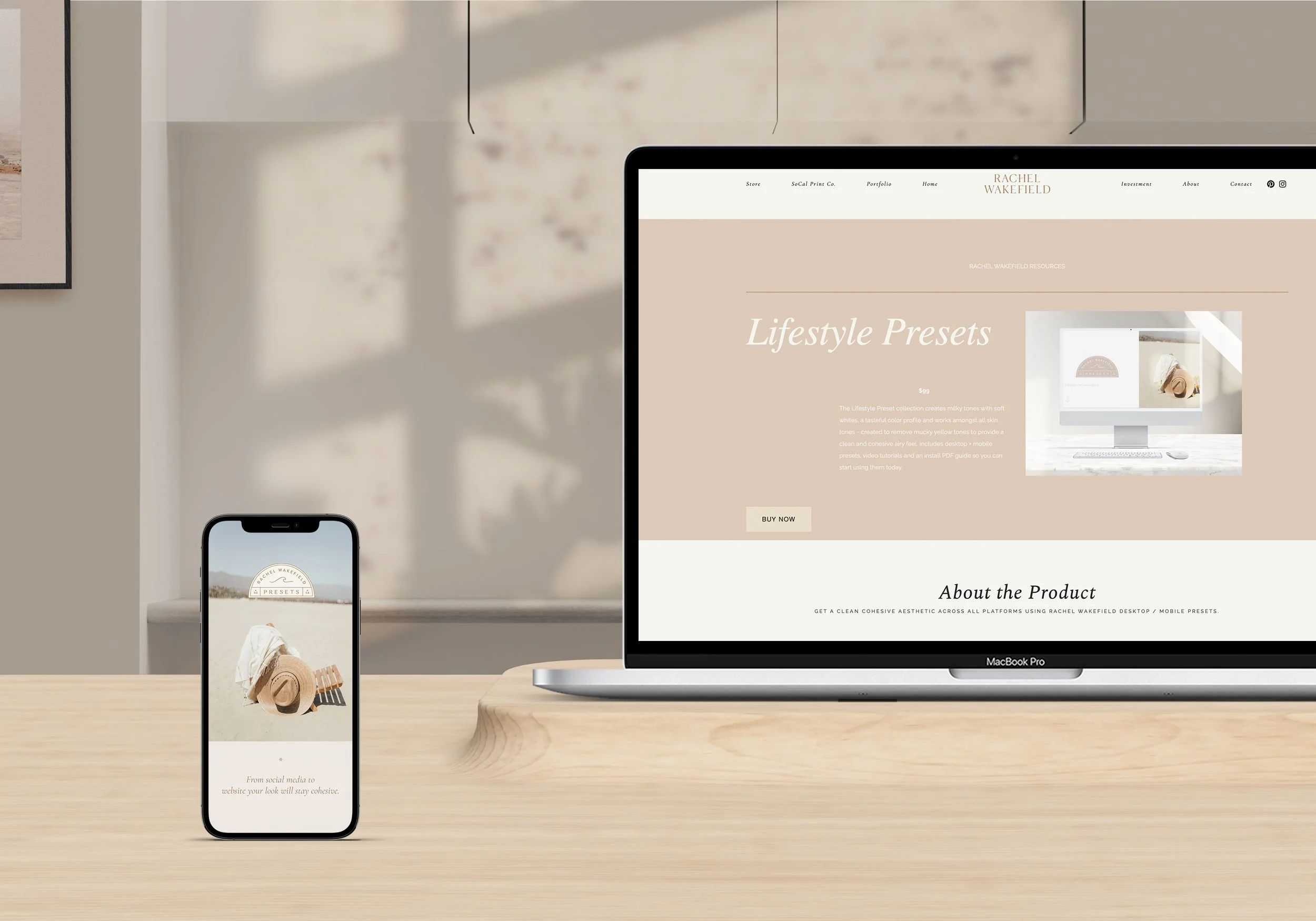 Presets Landing — Rachel Wakefield
