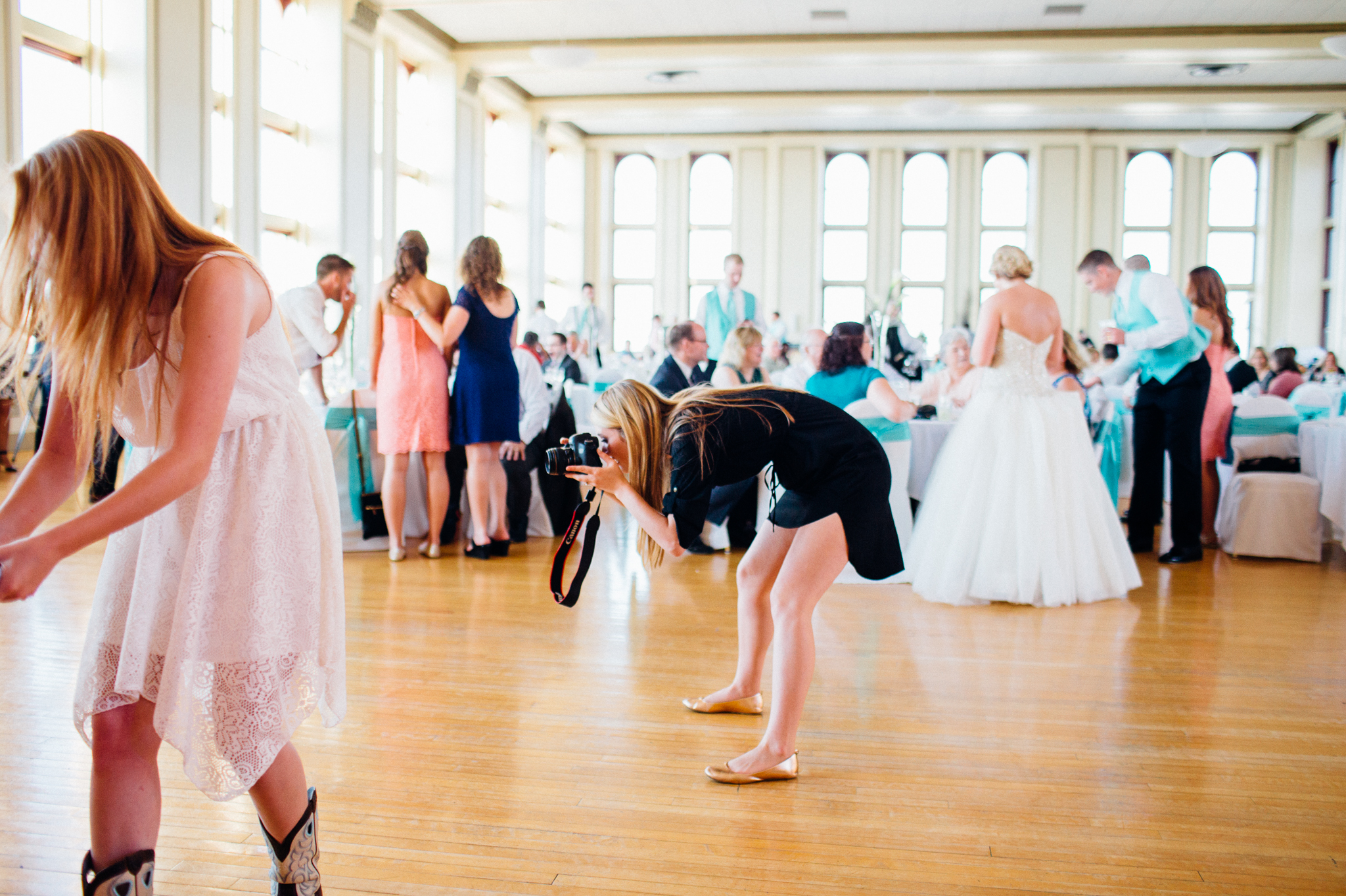 I was hesitant to post this one. But we just get a good laugh every time! I think Elena needs to work on the SQUAT! ;) (As in bending the knees, legs together kind of squat.)