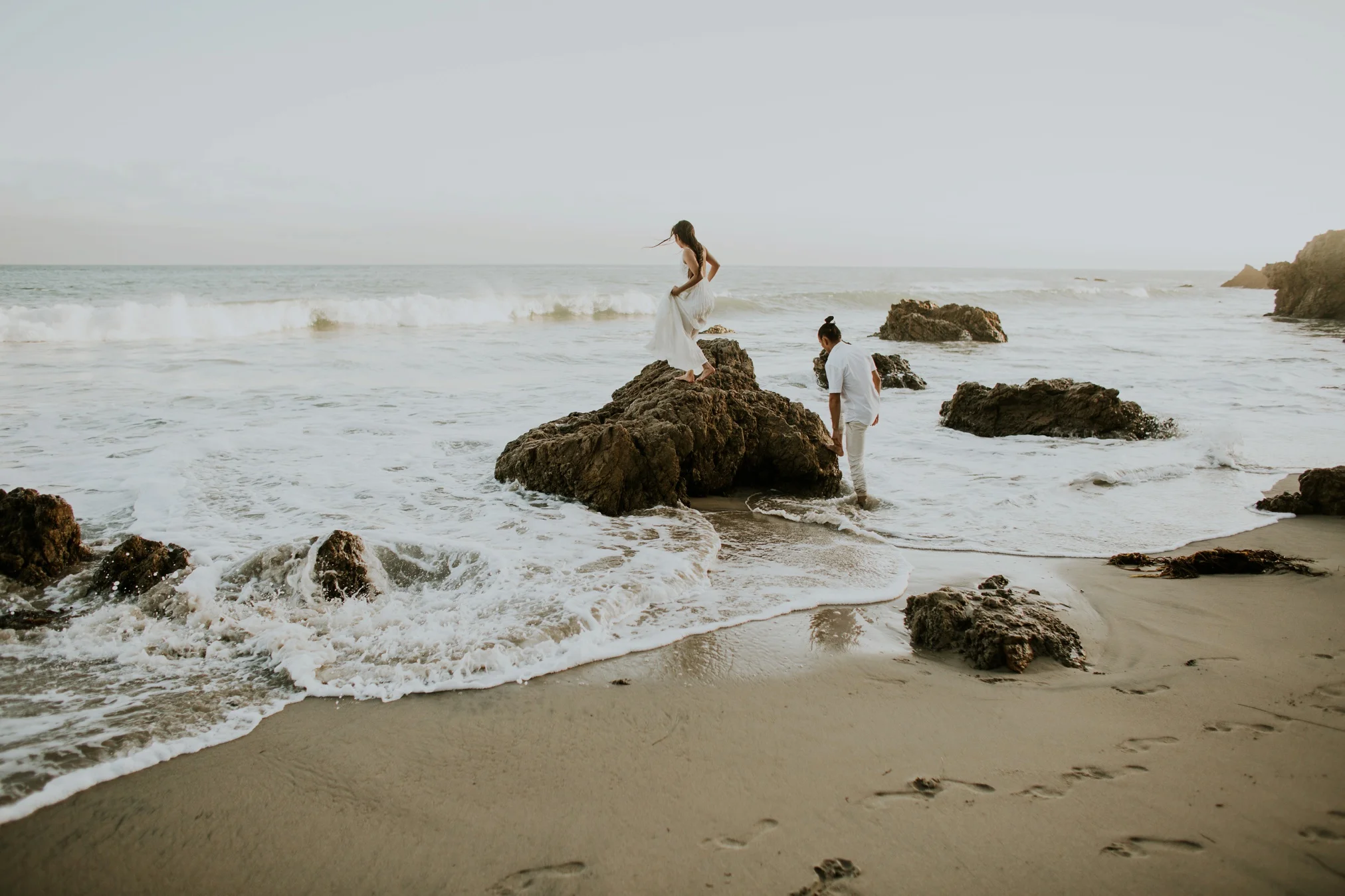 Sarah x Jeff | EL MATADOR BEACH ENGAGEMENT