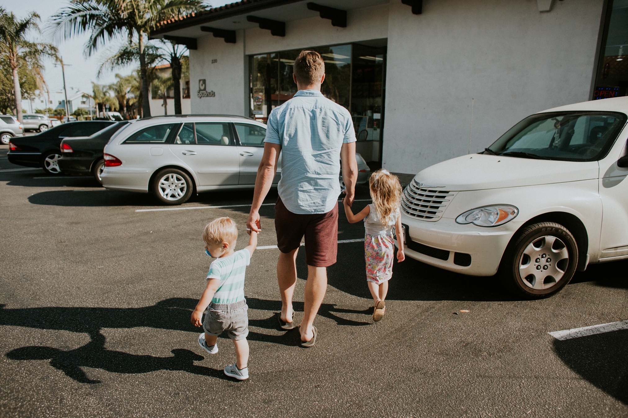 We made it to Santa Barbara! Donut time before we hit the beach.