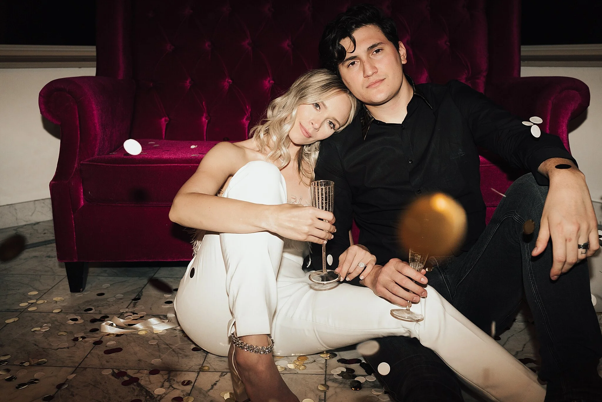 LA Backyard Elopement with Edgy Flare