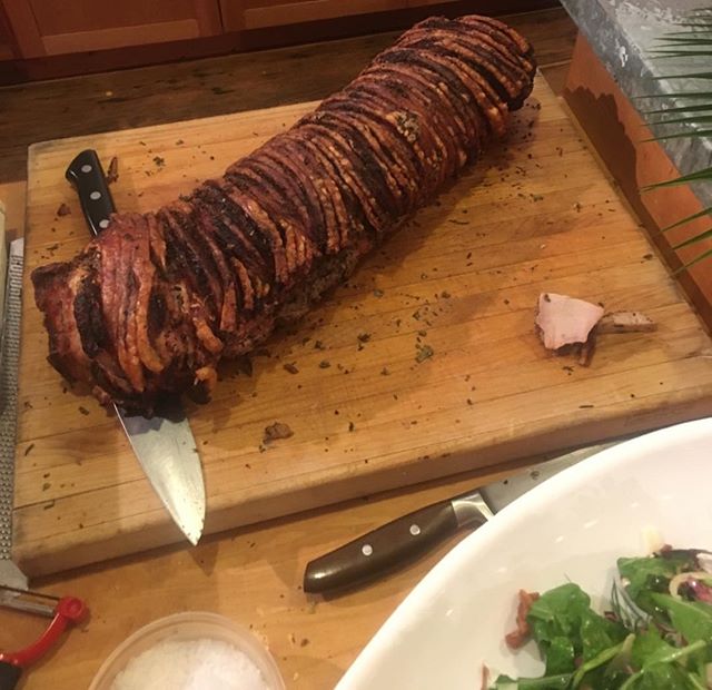 Whole Roast Porchetra! #chefstable, #evotrustevents, @chefstablecateringpdx