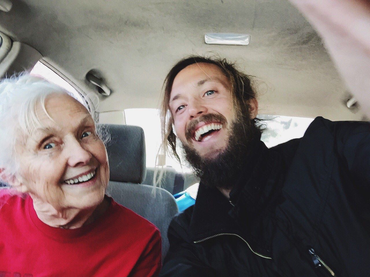 picking grandma up