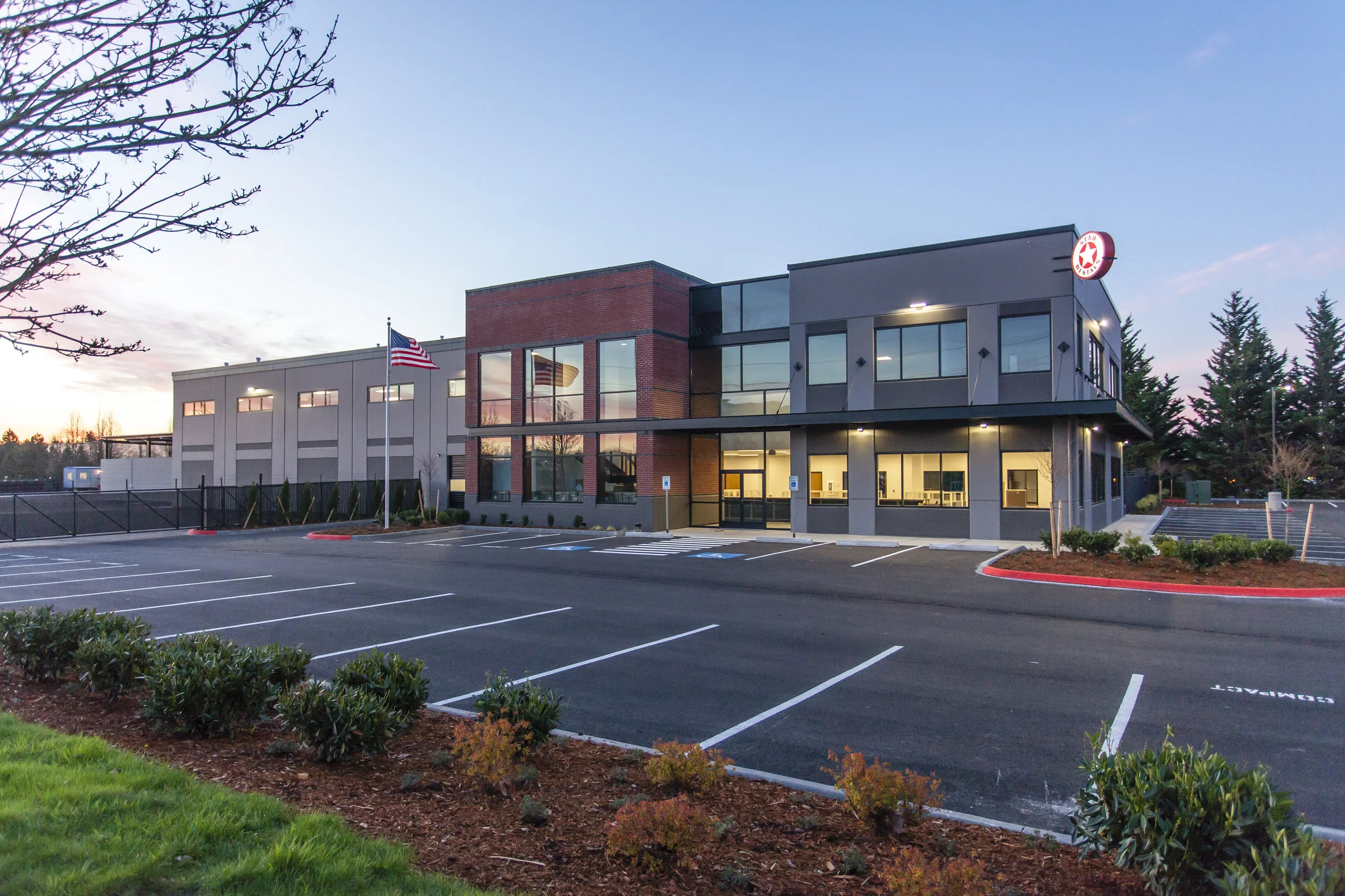 Evening Full building with flag.jpg