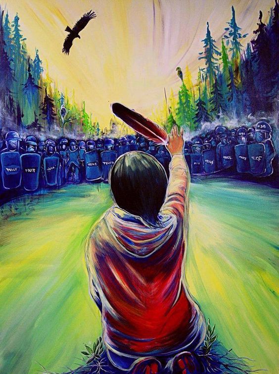 Painting by Fanny Aishaa entitled “Wisp of Hope."