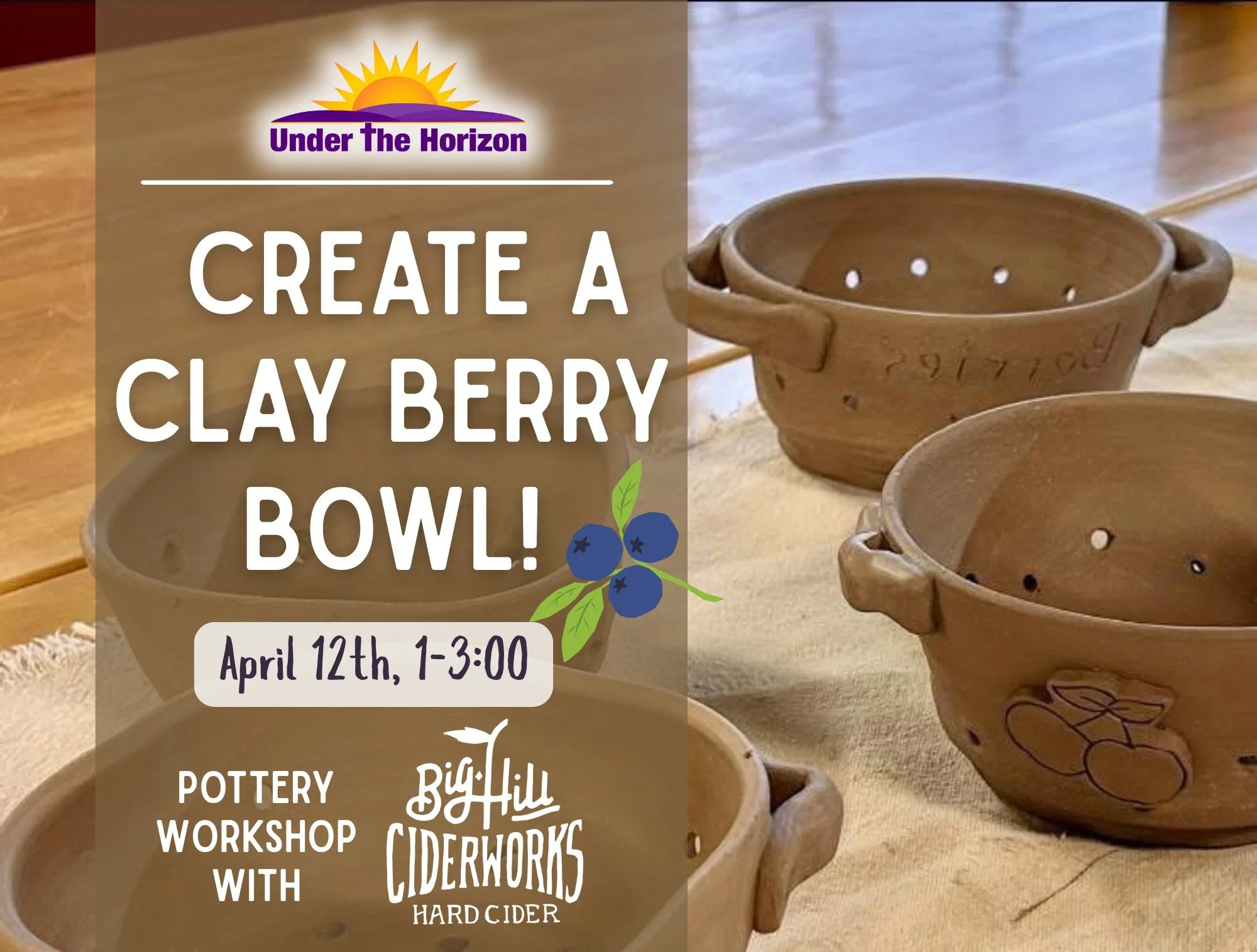 DIY Clay Berry Bowl Art