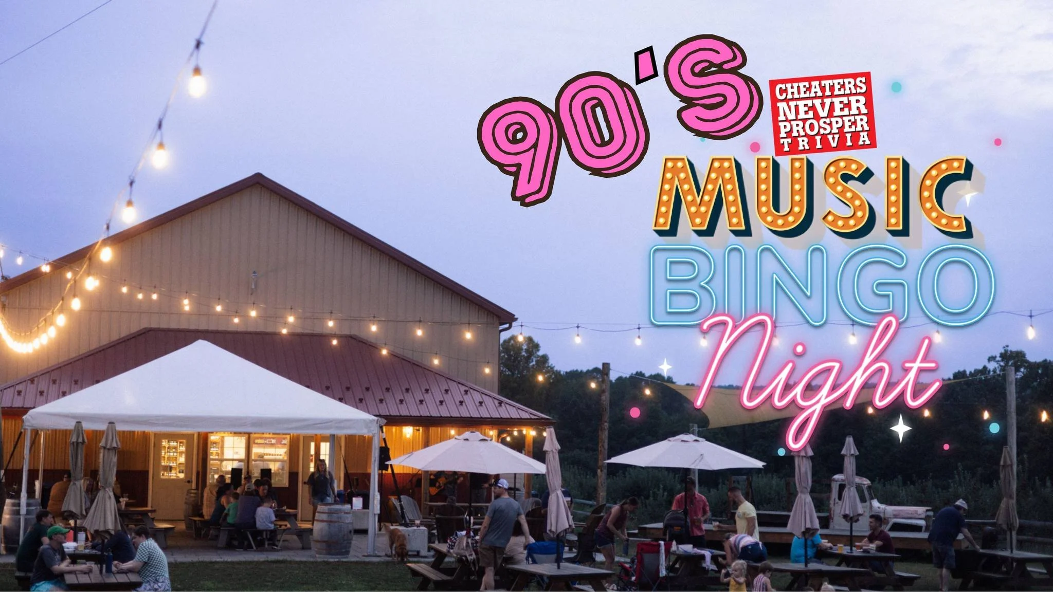 90s Themed Music Bingo Night