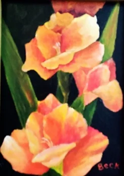Peach Glads 5 x 7