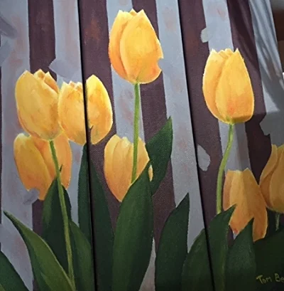 Yellow Tulips 12 x12