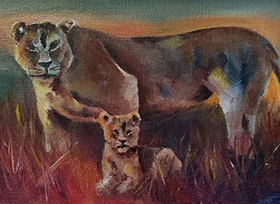 Mother and Son 5 x 7