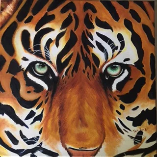   Eye of the Tiger 12 X 12  