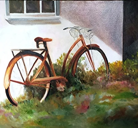 Rusted Bike 24 x 30 Sold